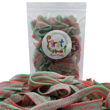 All Color Sour Gummy Belts (Strawberry Apple, 1 Lb)