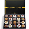 Mothers Day Cookies Gift Basket - 20 Gourmet Chocolate Covered Sandwich Cookies with Assorted Toppings - Assorted Food Gift Box 