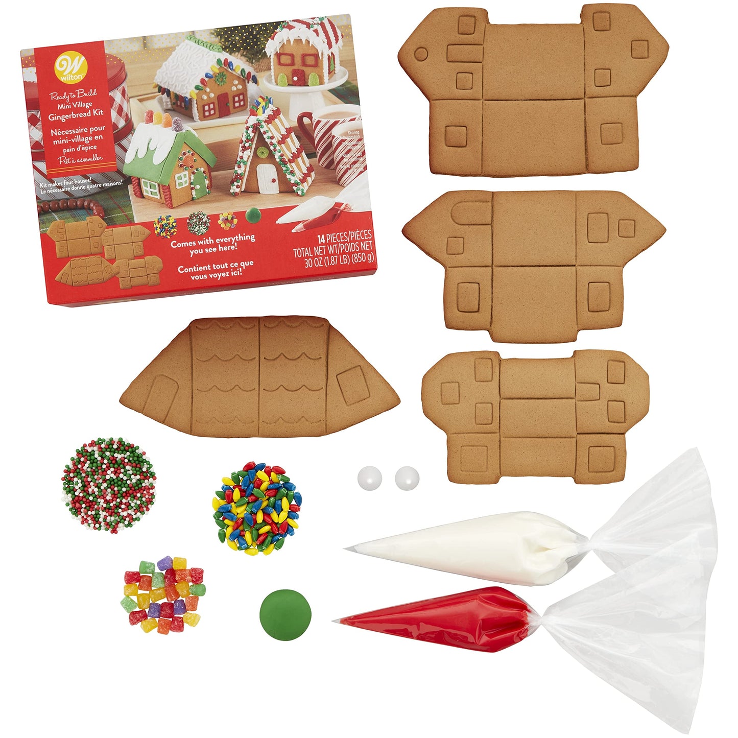 Wilton Gingerbread KIT Village Mini Village One Size Model 1900-0-0133