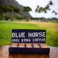 Blue Horse 100% Kona Coffee Pods, Medium Roast, 10ct Single Serve, Compatible with K Cups 2.0, Farm Fresh, Authentic Arabica Bea