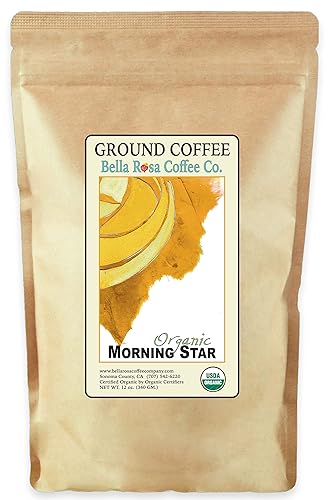 Organic Morning Star, 12 Oz. Fresh Ground Coffee, Medium Roast, 1 Bag