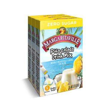 Margaritaville Singles To Go Water Drink Mix - Margarita Flavored Powder Sticks, 4.37 lb (Pack of 3)