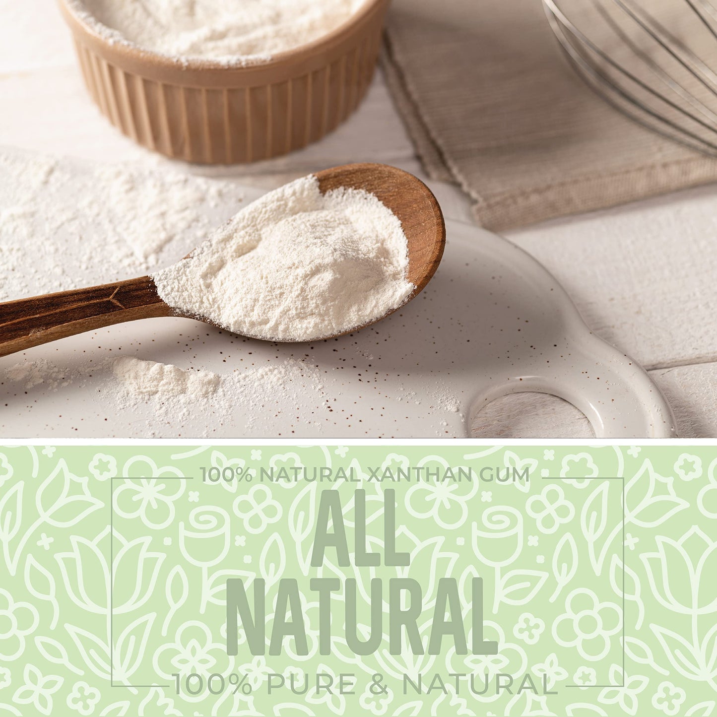 Herbaila Xanthan Gum Powder 8 Oz. Xanthan Gum For Baking Keto Friendly, Xanthan Gum Gluten Free Sauce Thickener, Gluten Free And Keto Baking And Cooking, Non Gmo, 8 Ounces.