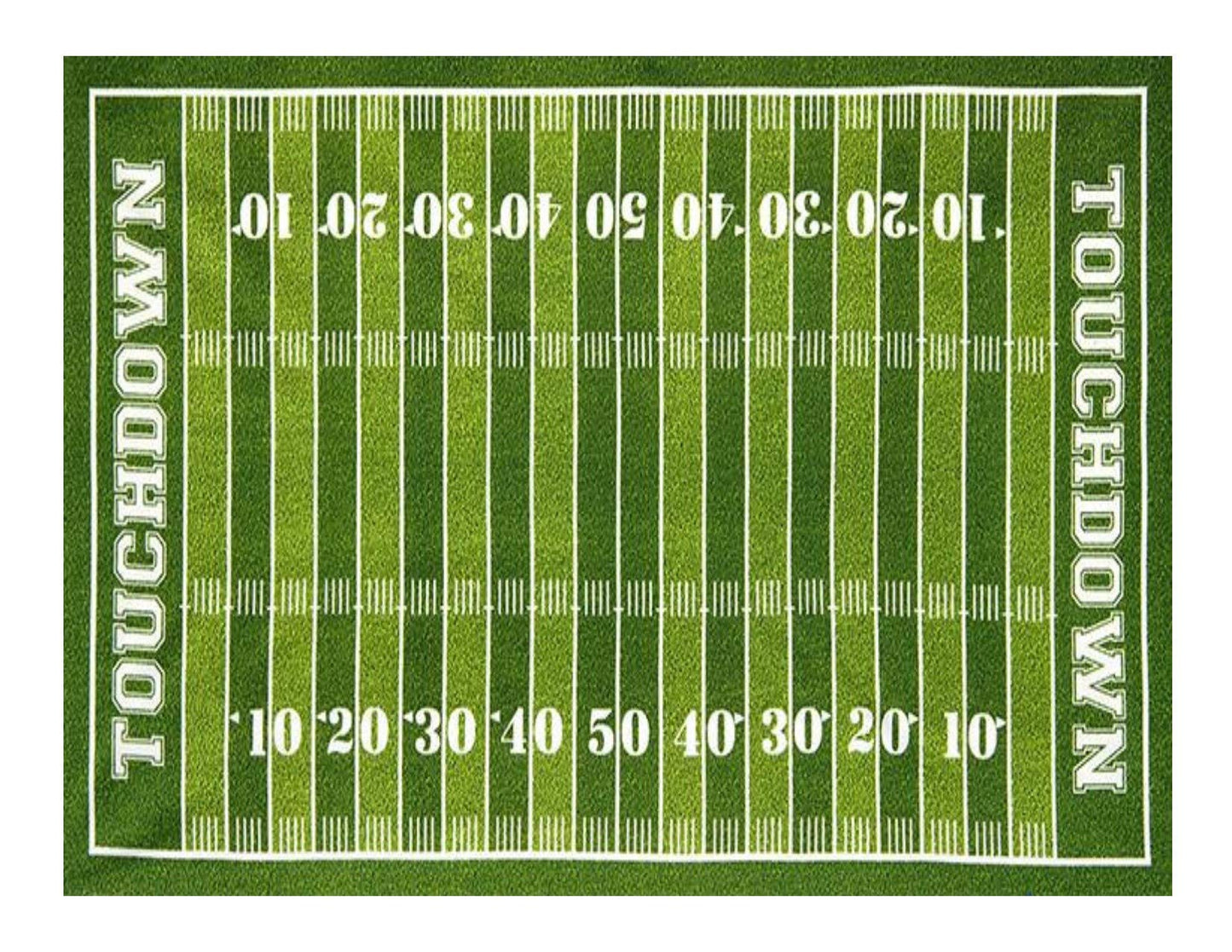 Football Field Edible Cake Topper-1/4 Sheet