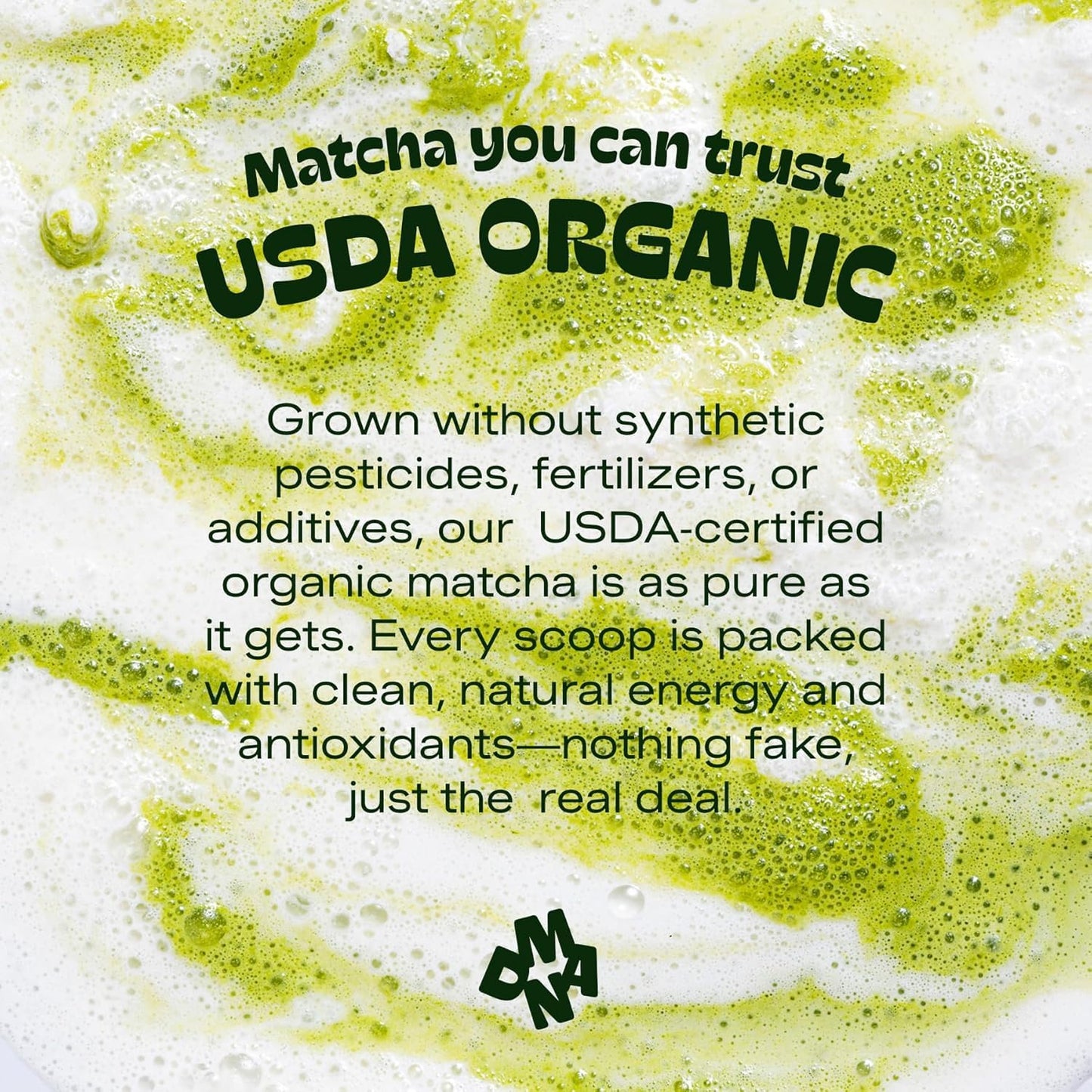 MATCHA DNA Organic Matcha Green Tea Powder - Culinary Grade - 10 oz - Green