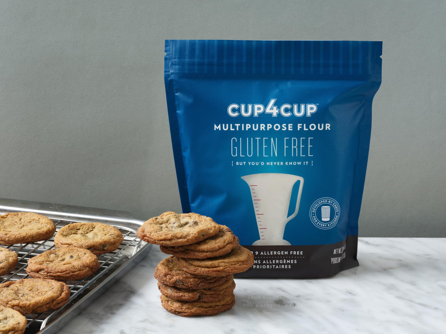 Cup4Cup Multipurpose Flour, 3 Pounds, Certified Gluten Free Flour, 1:1 All Purpose Flour Substitution, Non-GMO, Kosher, Made in