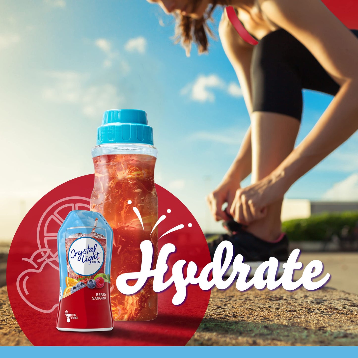 Crystal Light Sugar-Free Berry Sangria Zero Calories Liquid Water Enhancer 1 Count 1.62 fl oz