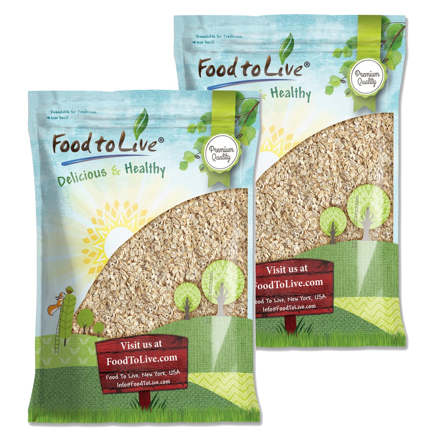 Food to Live Quick Cooking Rolled Oats, 12 Pounds - One Minute Oatmeal, Whole Grain, Instant Meal, Dry Thin Flakes, Uncooked, Ra