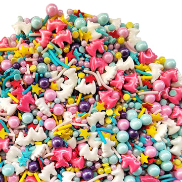 Sentovac Unicorn Sprinkle Edible Cake Decorating Unicorn Pearl Candy Mix Colorful Sprinkle For Cake Cupcake Topper Cookie Baking