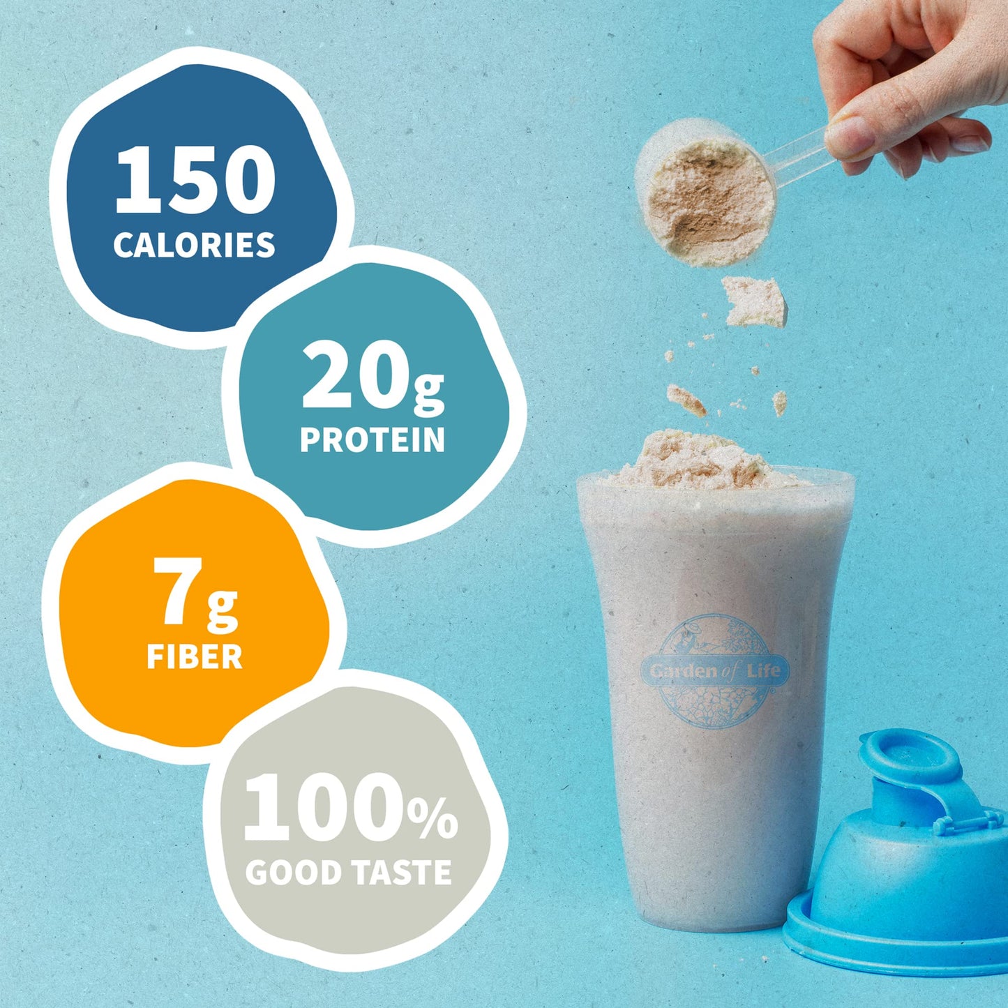Garden of Life Vegan Protein Powder - Raw Organic Meal Replacement - 2.32 lb - Vanilla - Model 101866