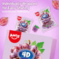 Amos Gummy Candy – 3D G  Shaped, Jelly-Filled – 240g Box (Pack of 10) – Natural Flavor   for Kids and mature-themeds