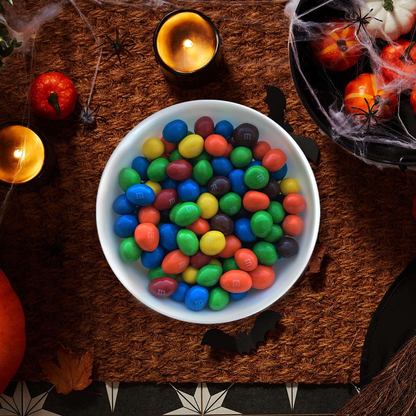 M&M'S Peanut Milk Chocolate Halloween Candy, Party Size, 38 Oz, 2 Ct Bulk Bags (Pack Of 2)