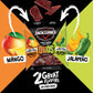 Jack Link s DUOs Jalapeo and Mango Beef Jerky  Shareable Under 100 Calories Snack Packs with 9g of Protein  Bulk Pack of Individual Bags of Meat Snacks - 3.25oz (4 Count)