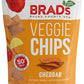 Brad'S Plant Based Organic Veggie Chips, Cheddar, 6 Bags, 18 Servings Total