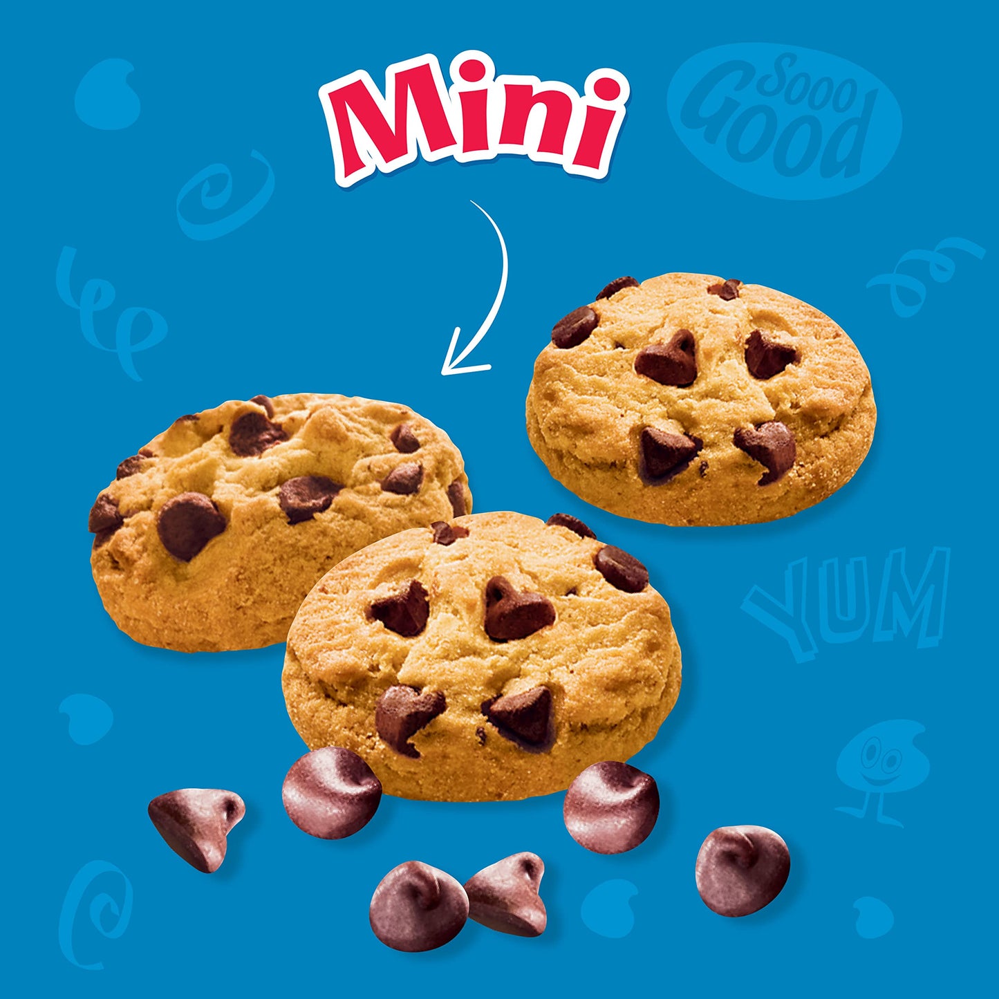 Chips Ahoy! Mini Original Chocolate Chip Cookies, Go-Paks, 12 - 3.5 Oz Cups