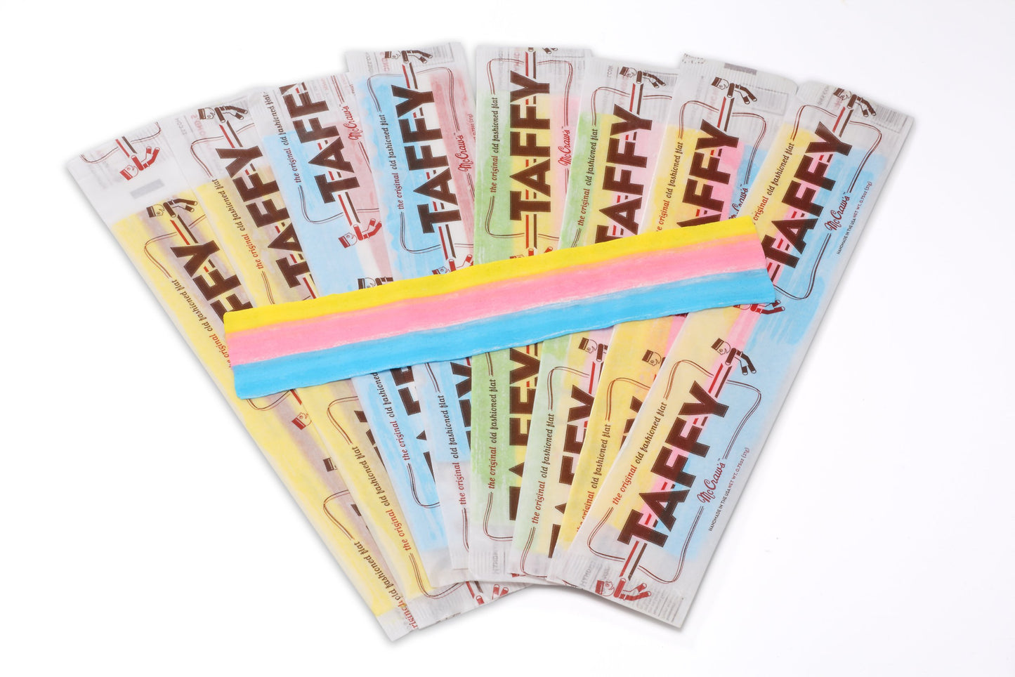 McCraws Flat Taffy Assorted Box-Approximately 20-25 Pieces