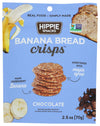 Hippie Snacks Banana Bread Crisps, Chocolate Flavor, Sweetened with Maple Syrup, Main Ingredient Banana, Gluten Free & Non-GMO, 