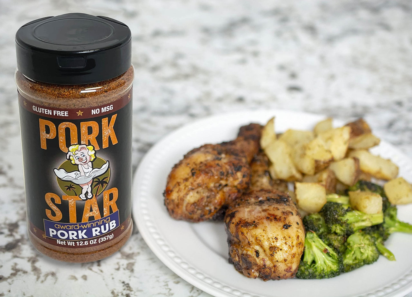 BBQ Pit Stop Pork Rub - Exceptional Pulled Pork Seasoning - 12.6 Ounce