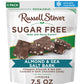 RUSSELL STOVER Sugarfree Dark Chocolate Almond & Sea Salt Bark, 7.5 oz bag, 5 Pack