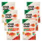 Snak Club Tajin Peach Rings, Sweet and Spicy Gummy Snacks, 5oz Resealable Bag, 6 Count
