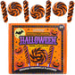 Orange and Black Swirl Halloween Lollipops  Festive Trick or Treat Candy  Individually Wrapped Party Favors  24 Count