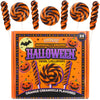 Orange and Black Swirl Halloween Lollipops  Festive Trick or Treat Candy  Individually Wrapped Party Favors  24 Count