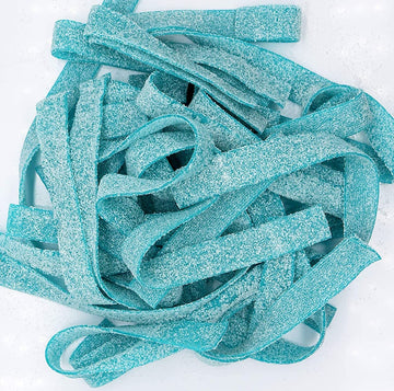 SweetGlob Sour Gummy Belts Candy (2 Pound, Sour Blue Raspberry)
