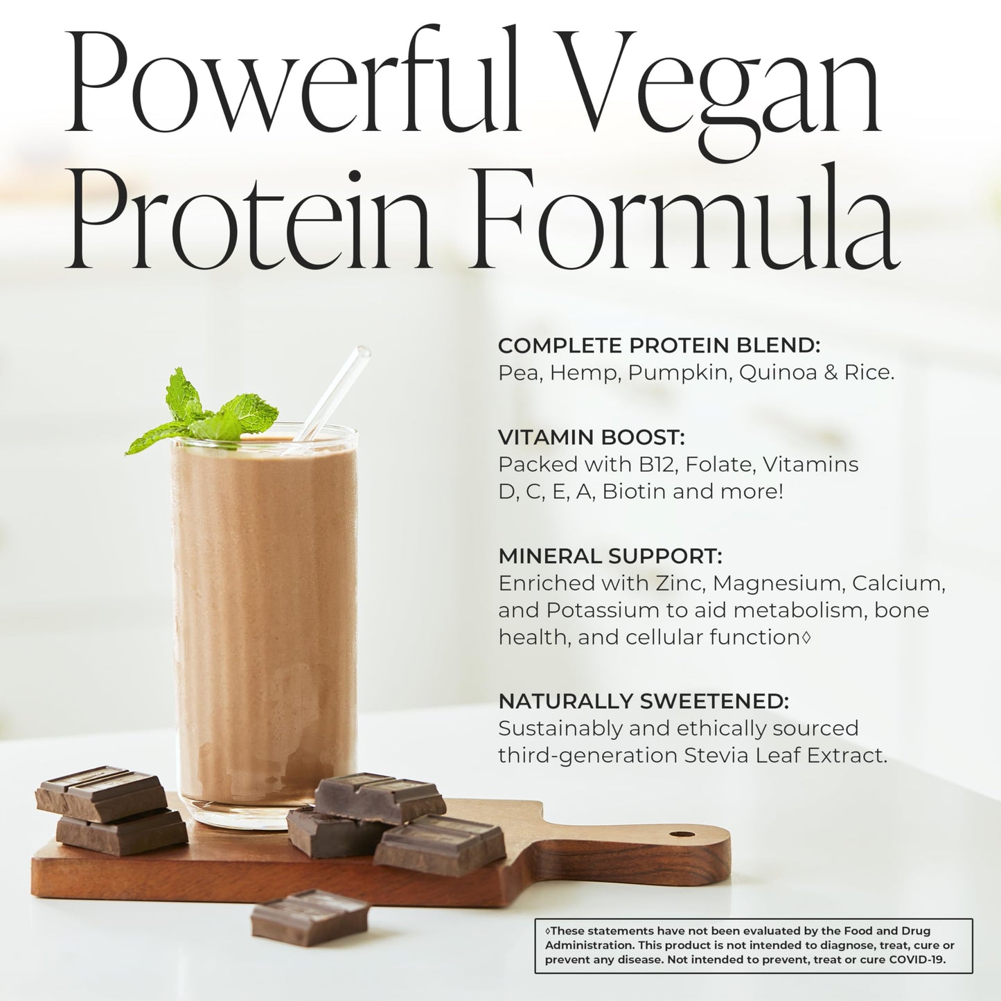 Arbonne EssentialMeal Vegan Protein Shake - Complete Daily Nutrition, Chocolate Flavor