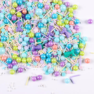 Edible Mermaid Sprinkles For Cake Decorating, Mermaid Cupcake Decorations, Pearl Sprinkles, Jimmy For Cupcakes, Cookies, Chocola