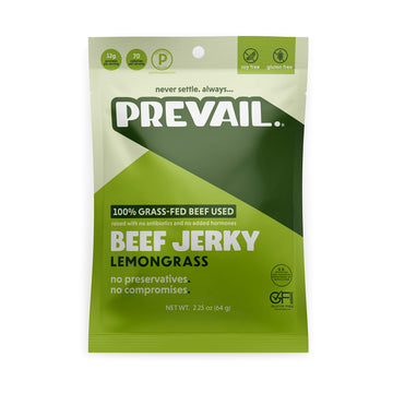 Prevail - Jerky Beef Lemongrass - Case of 8-2.25 OZ (8x2.25 OZ)