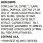 SToK Cold Brew Energy Mocha Cream  Energy Coffee Beverage with 195mg Caffeine to Help Support Focus  Canned Coffee with B-Vitamins  Guarana and Ginseng  11 fl oz  12pk