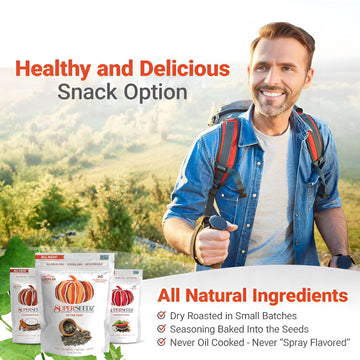 SuperSeedz Raw Styrian Pumpkin Seeds, Raw Unsalted Pepitas, 12oz, Vegan, Gluten Free, Nut Free, Plant Based Protein