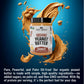 Just About Foods Organic Keto Peanut Butter, Crunchy, Gluten-Free, No Sugar Added, 16 oz, Palm Oil Free, Unsweetened Peanut Spread