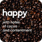 We Are Happy Dark Roast Coffee Pods, 60 Count, Notes of Cocoa, Compatible with K-Cup malt-inspired, Rainforest Alliance Certified