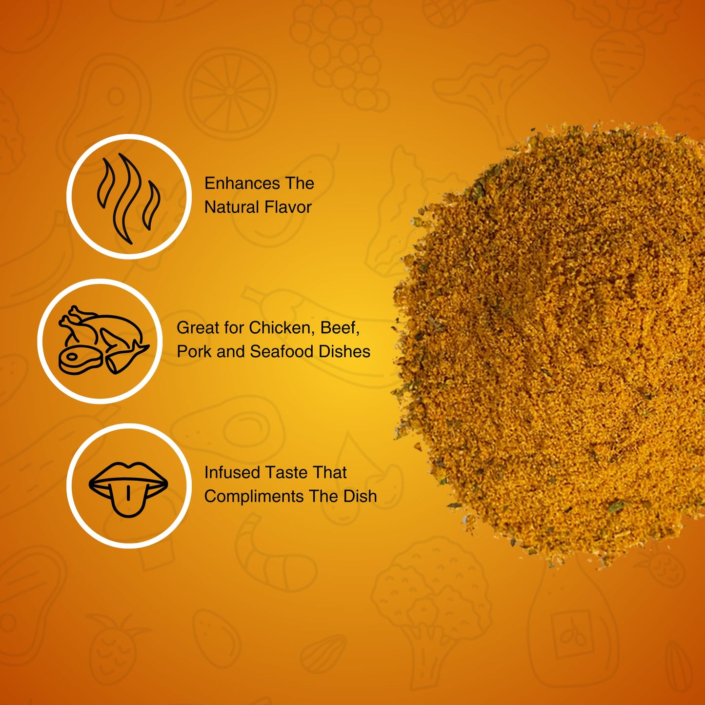 K-Town Krack BBQ Rub - Chicken Dust Seasoning for Wings, Beef, Pork, Fish - 3.5oz