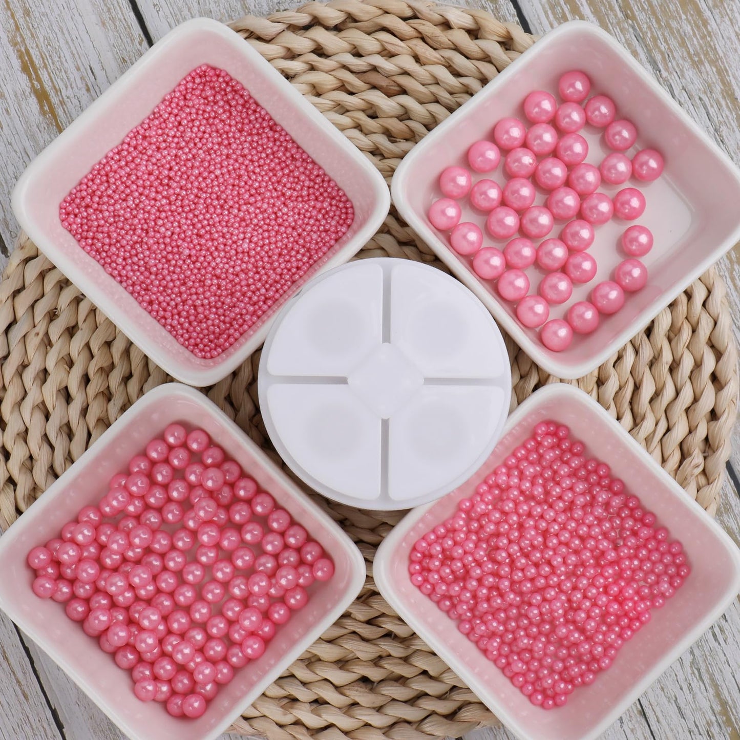 Sprinkles For Cake Decorating, Pink Pearl Sprinkles Mix For Valentine'S Cake Cupcake Cookie Baking Ice Cream Toppings