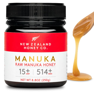 New Zealand Honey Co. Raw Manuka Honey UMF 15+, MGO 514+, 8.8oz