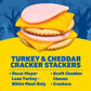 Lunchables Turkey and Cheddar Cracker Stackers, 3.2 oz Tray