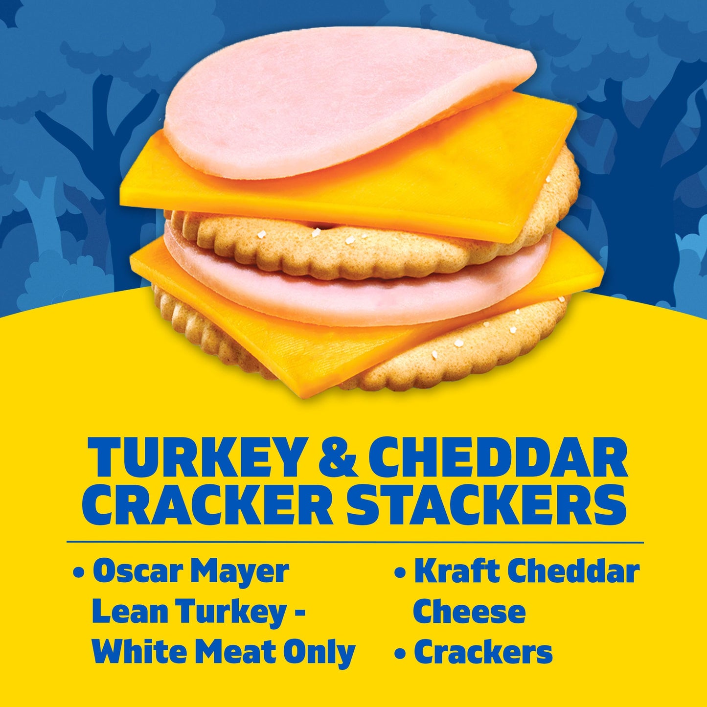 Lunchables Turkey and Cheddar Cracker Stackers, 3.2 oz Tray