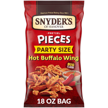 Snyder'S Of Hanover Pretzel Pieces, Hot Buffalo Wing, Party Size, 18 Oz