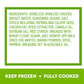 Just Bare Chicken Lightly Breaded Breast Bites| Fully Cooked | 16 G Protein Frozen | 1.50 LB, 24 Ounce