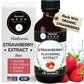 Natural Strawberry Extract - 2 oz - Water-Soluble - By Harvest Moon Delights - Strawberry Extract for Baking, Drinks, Ice Cream 
