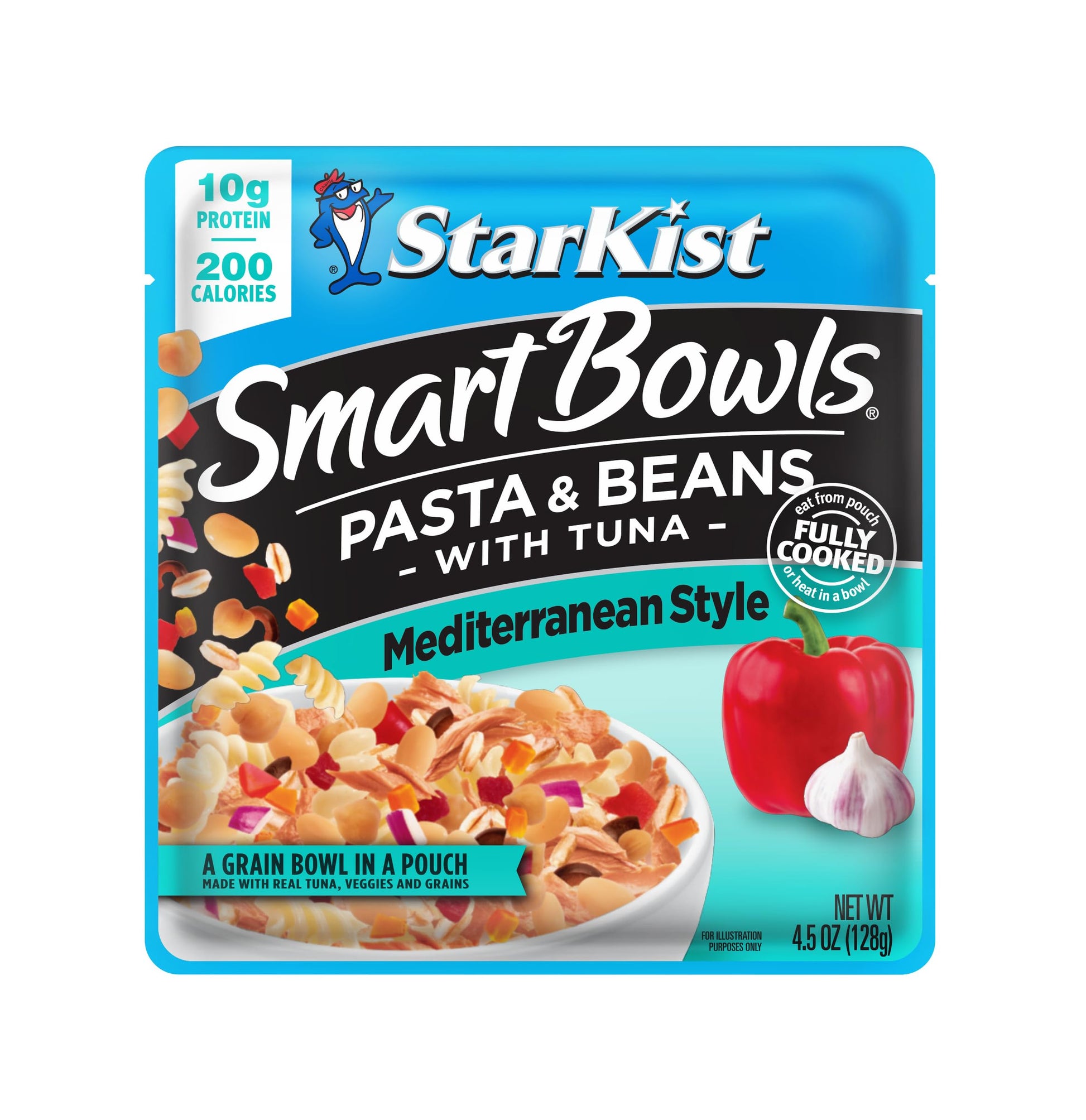 StarKist Smart Bowls Tuna, Pasta and Beans, Mediterranean Style, 4.5 oz Pouch