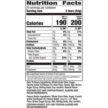Nature Valley Crunchy Granola Bars, Variety Pack, 48 Bars, 35.76 Oz (24 Pouches)
