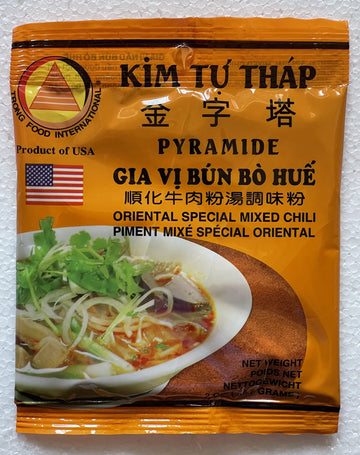 D&D Gold, Vietnamese-Oriental Vietnamese Mixed Chili Powder (Gia Vi Nau Bun Bo Hue), 2 oz