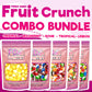 Freeze Dried Candy Variety Pack - Fruit Crunch 5 Pack, Fruit Crunch Original, Wildberry, Sour, Tropical, Lemon 4 Oz (5 Count) -