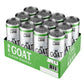 BeGOAT Hibiscus Lime Energy Drink, 200 Mg Caffeine, Vegan, Gluten-Free, 12 Fl OZ, Pack of 12, Non-GMO, 35 Calories