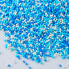 Blue and White Nonpareils Sprinkles Edible 2mm Mini Peals Sprinkle for Cake Decorating Sugar Candy Cookie Cupcake Topper Baking 