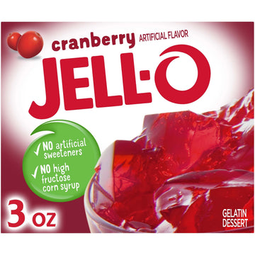 Jell-O Cranberry Gelatin Mix, 3 oz Boxes, Pack of 24, Model 10043000200077