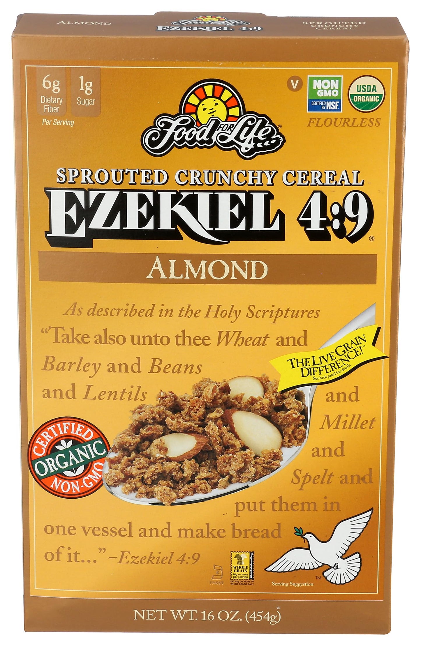 FOOD FOR LIFE Organic Almond Cereal, 16 OZ